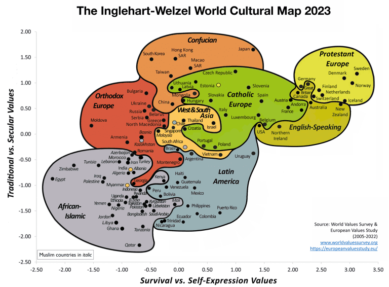 نقشه فرهنگی جهان